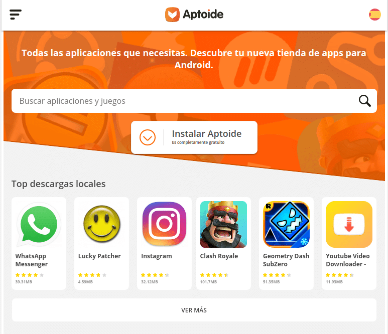 Aptoide 8.6.4.1 APK: Descarga la última versión (2018 