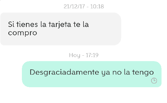 mensaje no enviado y no entregado
