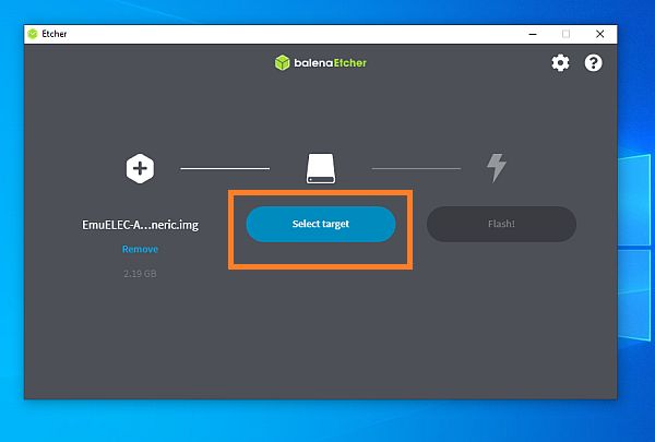 EmuELEC v4.8: convierte tu TV Box Amlogic en consola retro 5 seleccionar objetivo